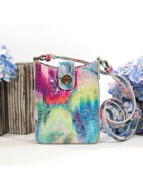 Brahmin Marley Impression Melbourne Leather Crossbody Bag NWT